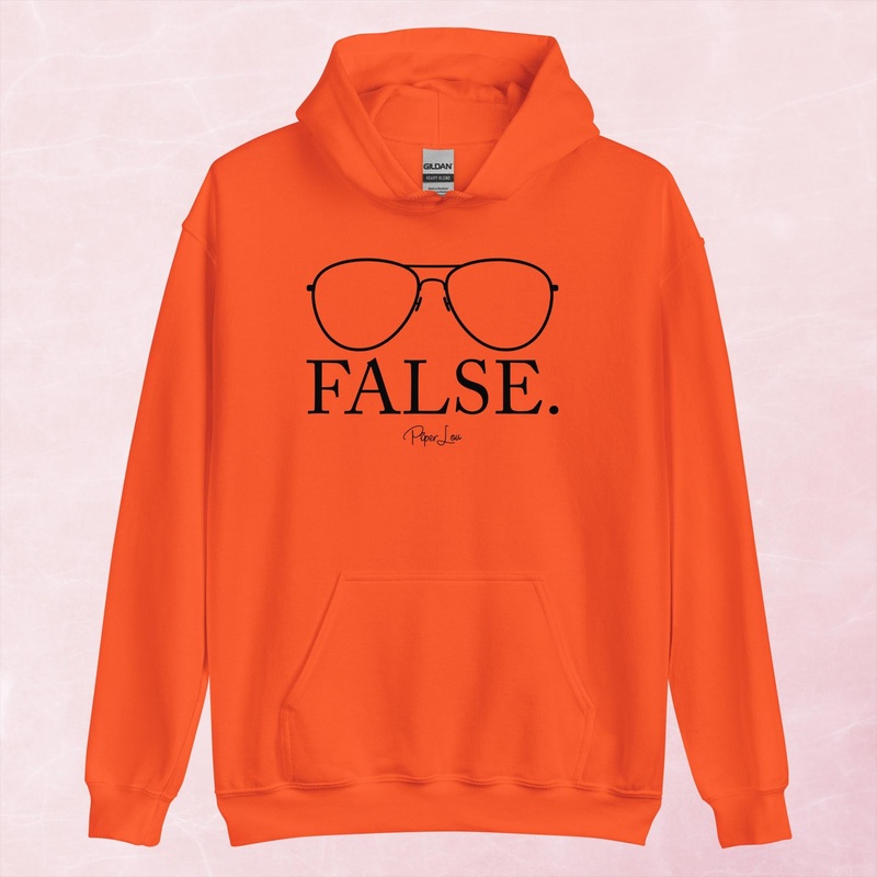 False Glasses Graphic Hoodie|Red|Heliconia|Irish Green|Orange|Military Green|Carolina Blue|Gold|Sand|Light Pink|Ash|White|S|M|L|XL|2XL|3XL|4XL|5XL