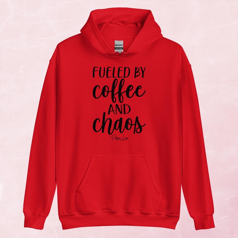 Fueled By Coffee And Chaos Graphic Hoodie
