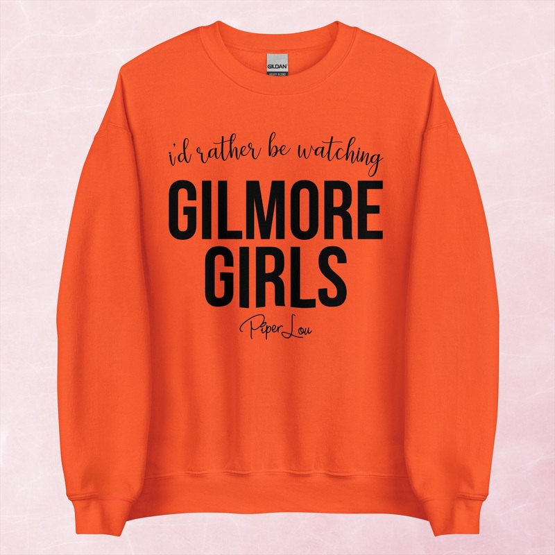 I’d Rather Be Watching Gilmore Girls Graphic Crewneck Sweatshirt