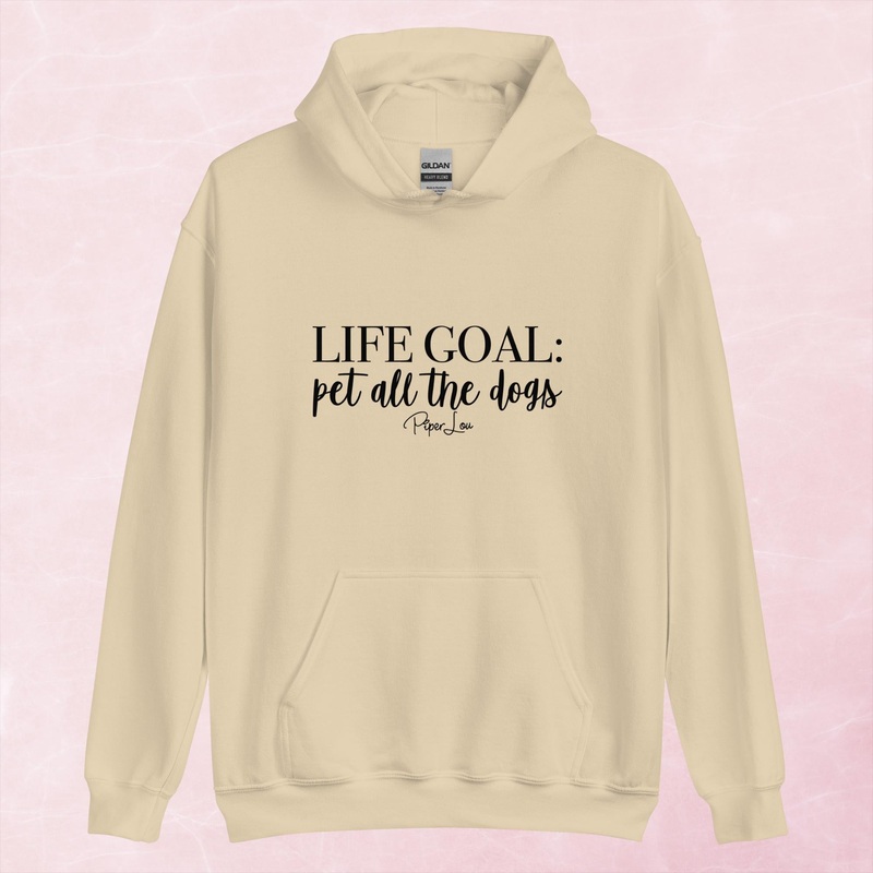 Life Goal Pet All The Dogs Graphic Hoodie