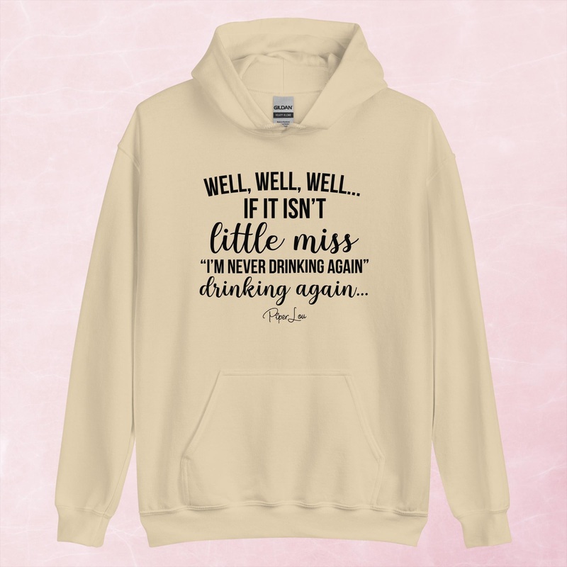 Little Miss Never Drinking Again Graphic Hoodie