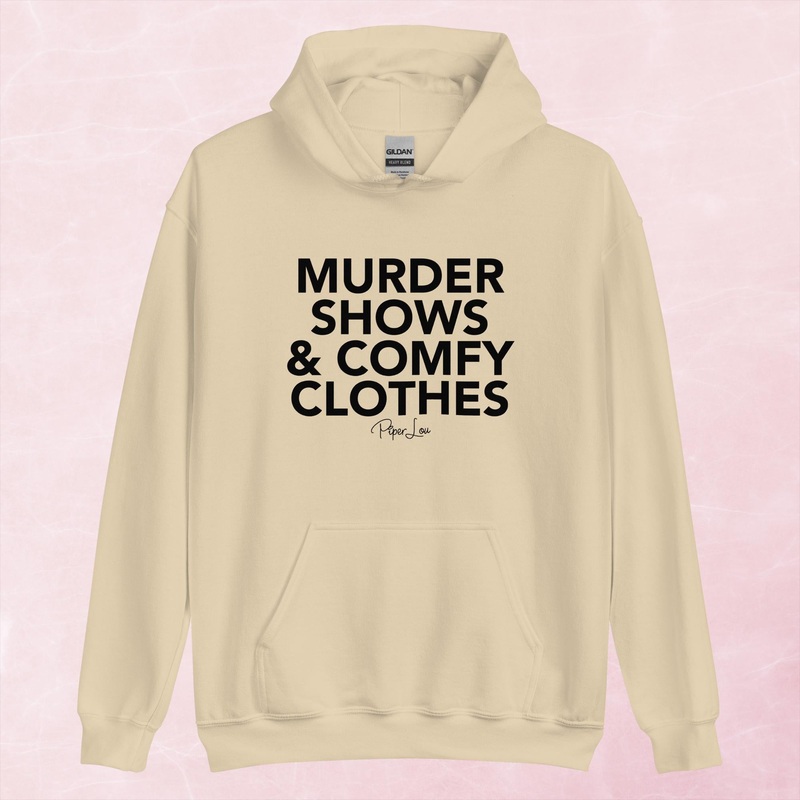 Murder Shows And Comfy Clothes Graphic Hoodie