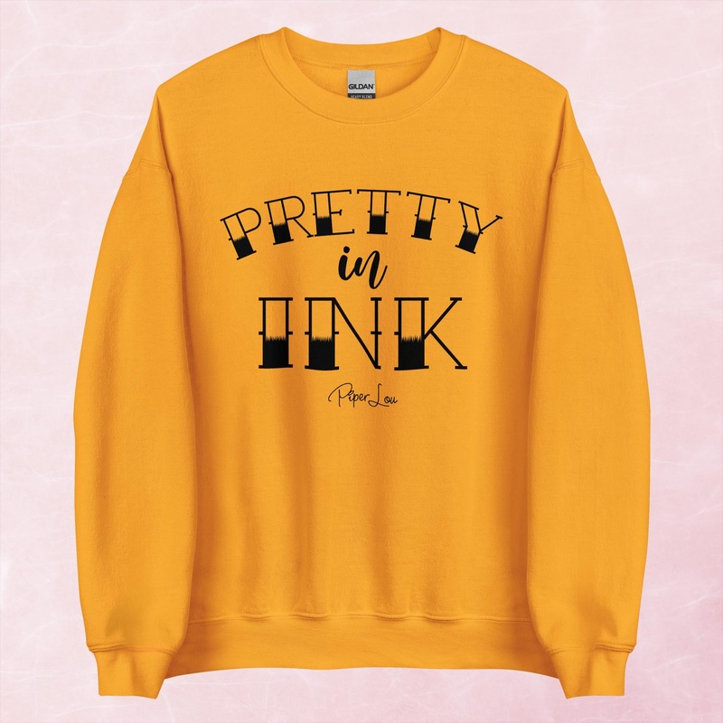 Pretty In Ink Graphic Crewneck Sweatshirt