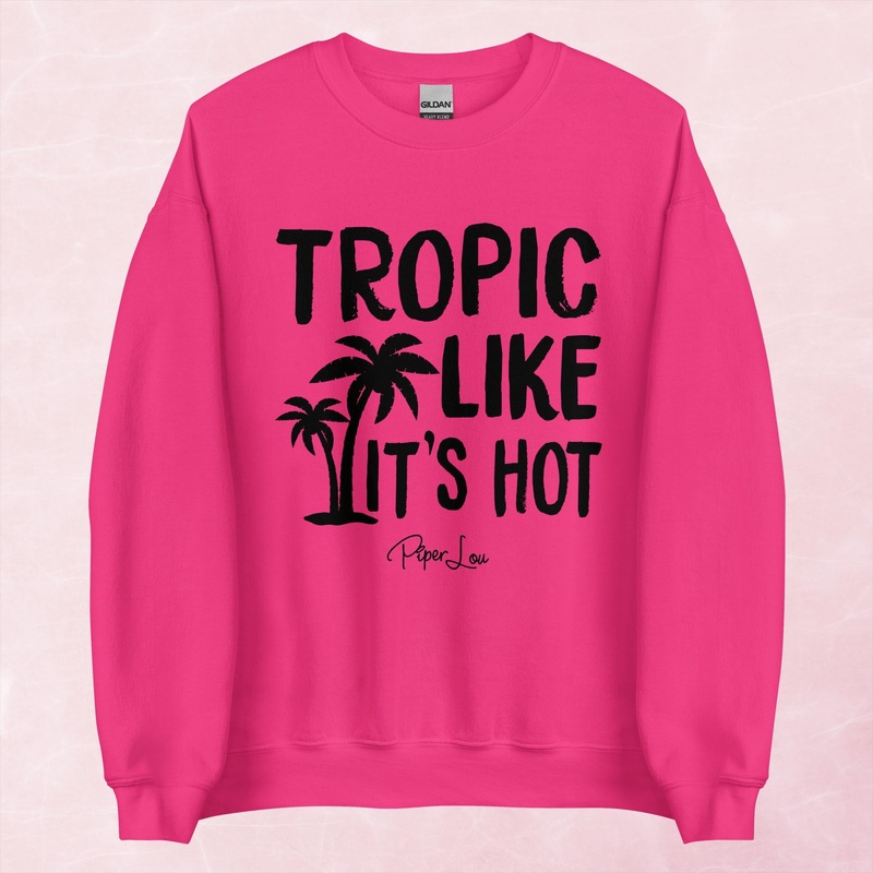 Tropic Like It’s Hot Graphic Crewneck Sweatshirt