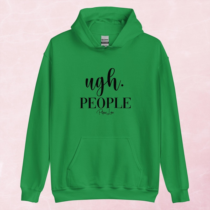 Ugh People Graphic Hoodie|Red|Heliconia|Irish Green|Orange|Military Green|Carolina Blue|Gold|Sand|Light Pink|Ash|White|S|M|L|XL|2XL|3XL|4XL|5XL