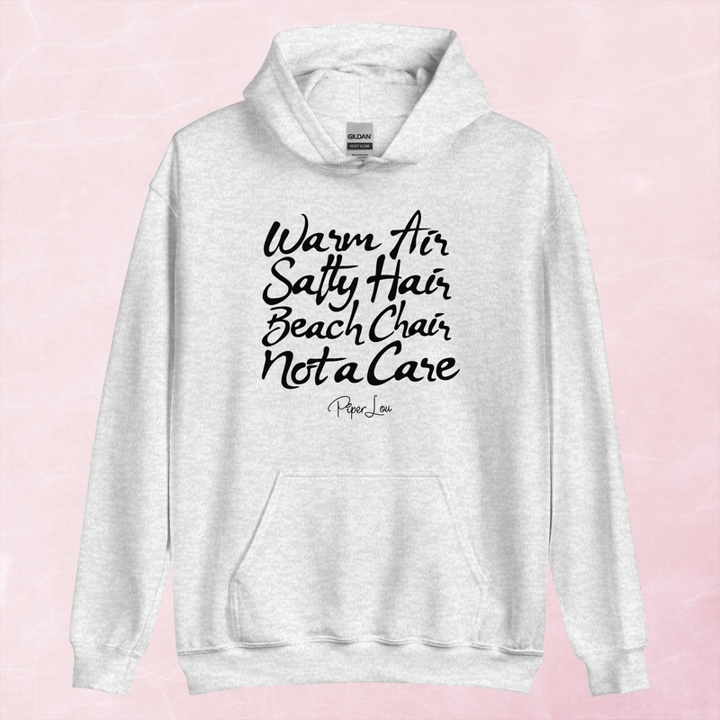 Warm Air Salty Hair Graphic Hoodie