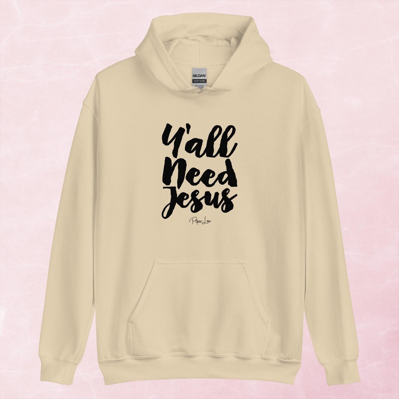 Ya’ll Need Jesus Cursive Graphic Hoodie