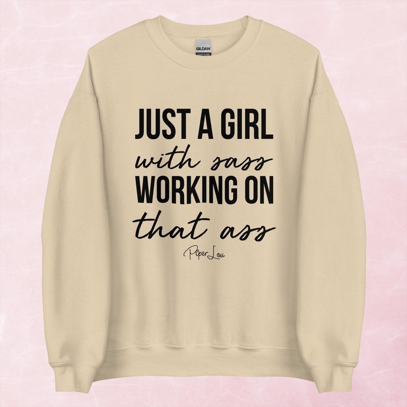 A Girl Who Really Loved Dogs And Tattoos Graphic Crewneck Sweatshirt