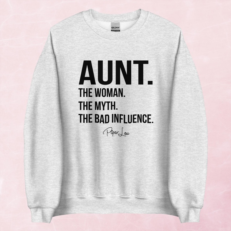 Aunt The Woman The Myth Graphic Crewneck Sweatshirt