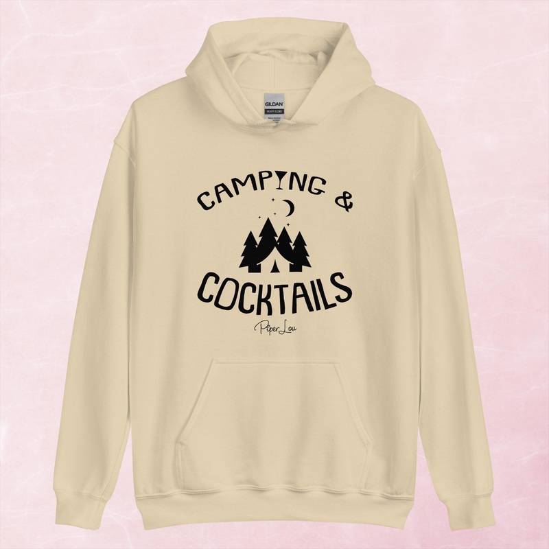 Camping And Cocktails Graphic Hoodie