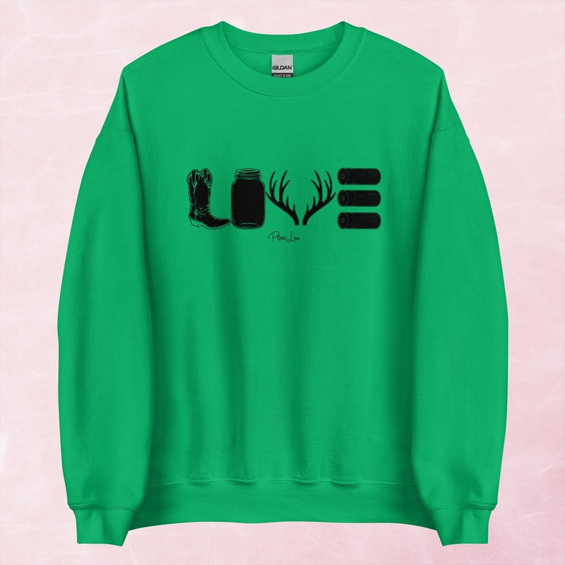 Country Girl Love Graphic Crewneck Sweatshirt
