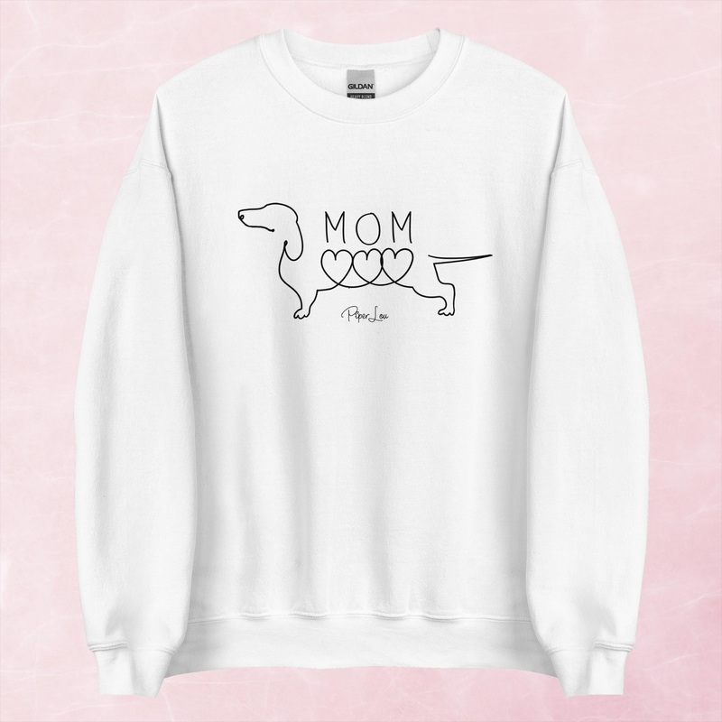 Dachshund Mom Graphic Crewneck Sweatshirt