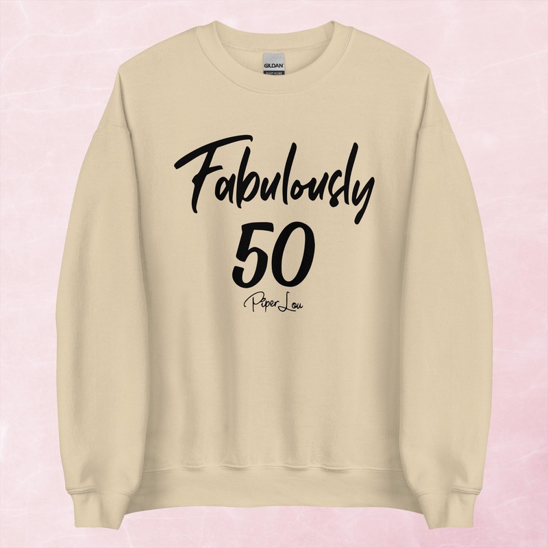 Fabulously 50 Graphic Crewneck Sweatshirt