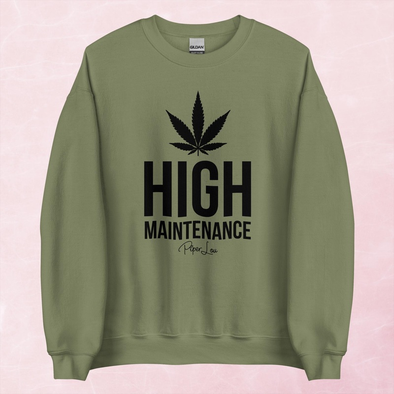 High Maintenance Graphic Crewneck Sweatshirt