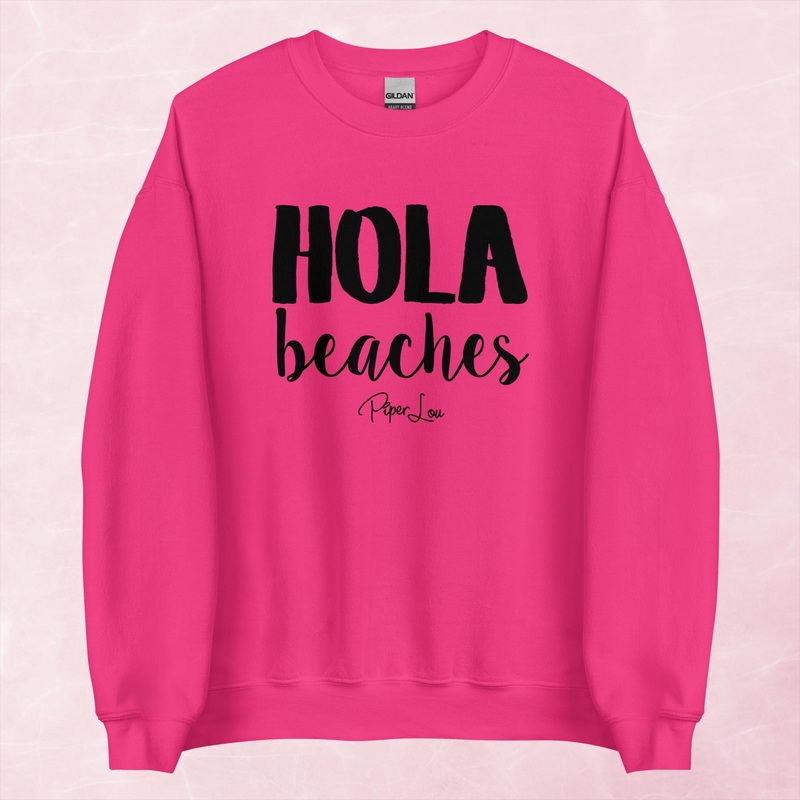 Hola Beaches Graphic Crewneck Sweatshirt