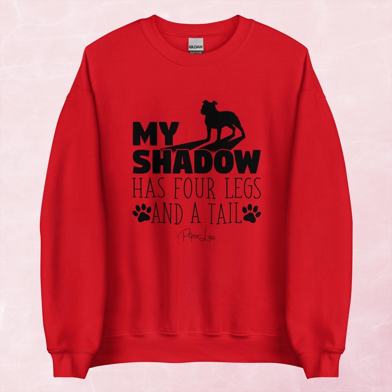 My Shadow Has Four Legs Graphic Crewneck Sweatshirt