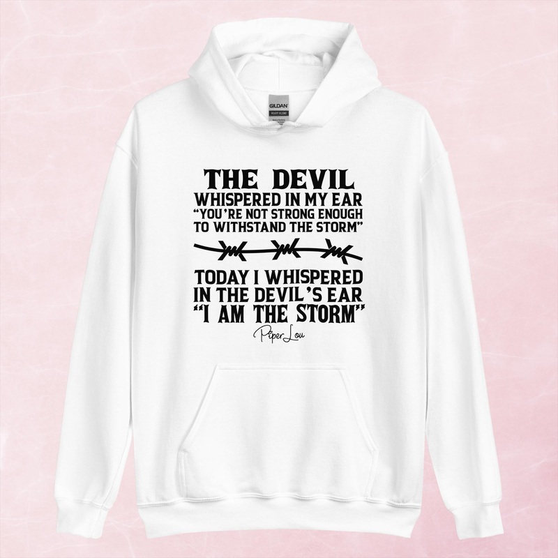 The Devil Whispered In My Ear Graphic Hoodie
