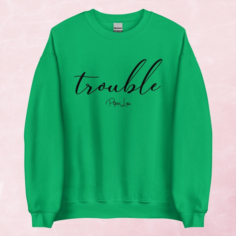 Trouble Graphic Crewneck Sweatshirt