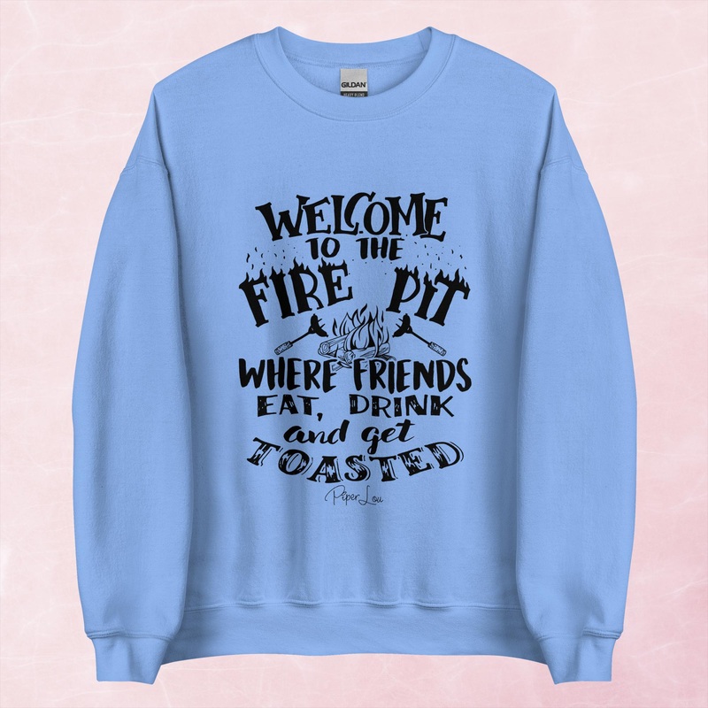 Welcome To The Firepit Graphic Crewneck Sweatshirt