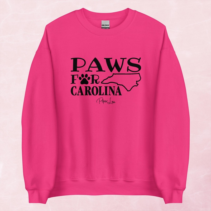 100% Donation | Paws For Carolina Graphic Crewneck Sweatshirt
