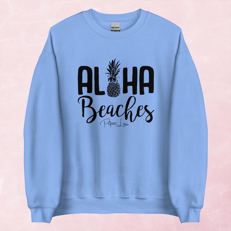Aloha Beaches Graphic Crewneck Sweatshirt
