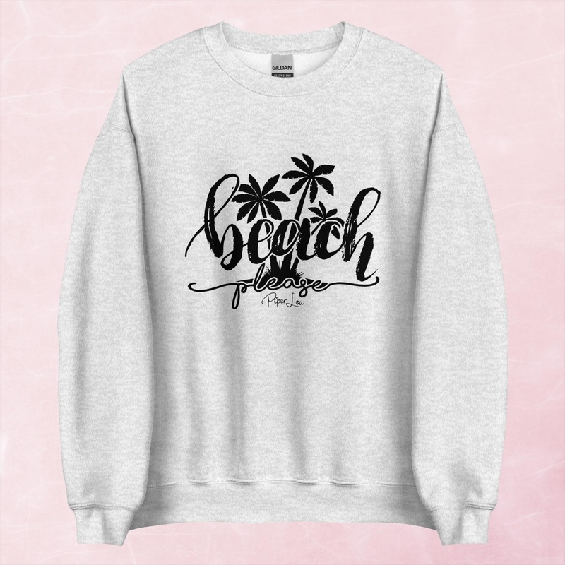 Beach Please Graphic Crewneck Sweatshirt