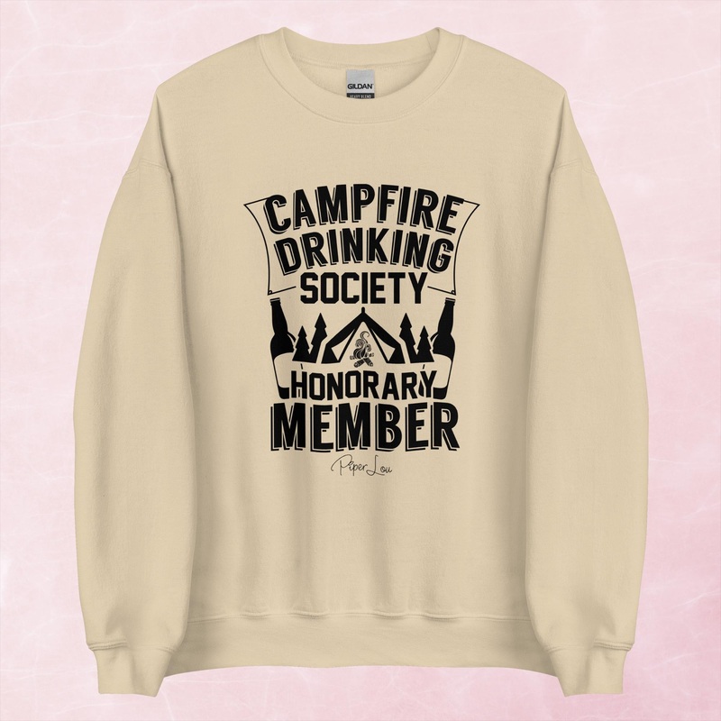Campfire Drinking Society | Beer Graphic Crewneck Sweatshirt