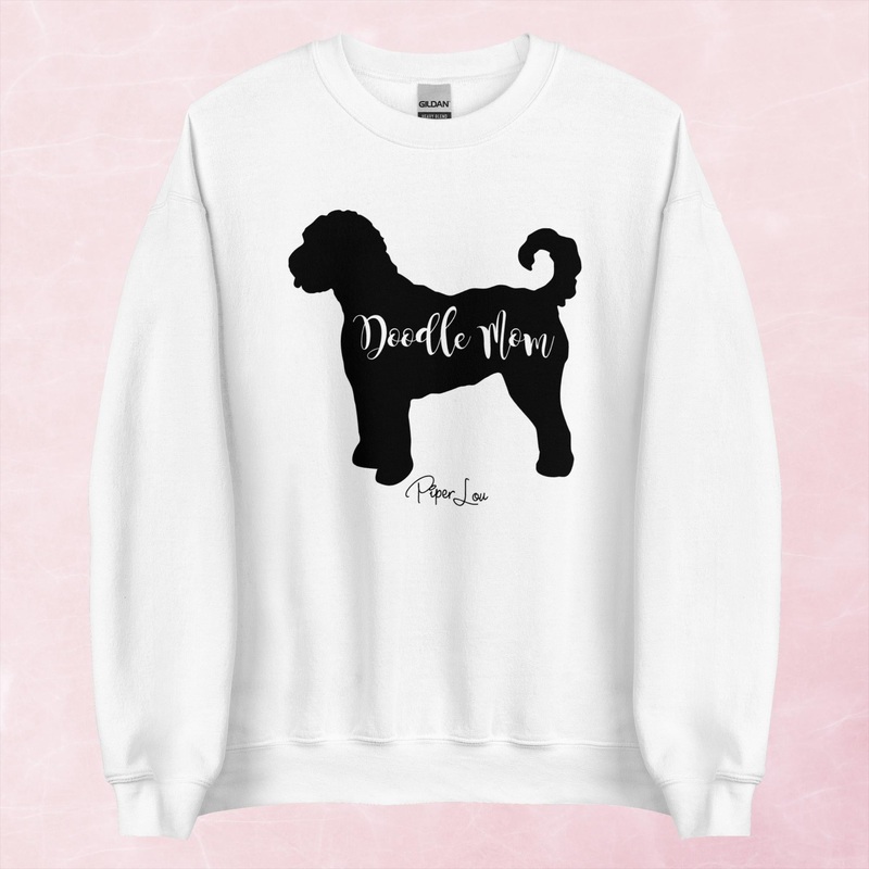Doodle Mom Graphic Crewneck Sweatshirt