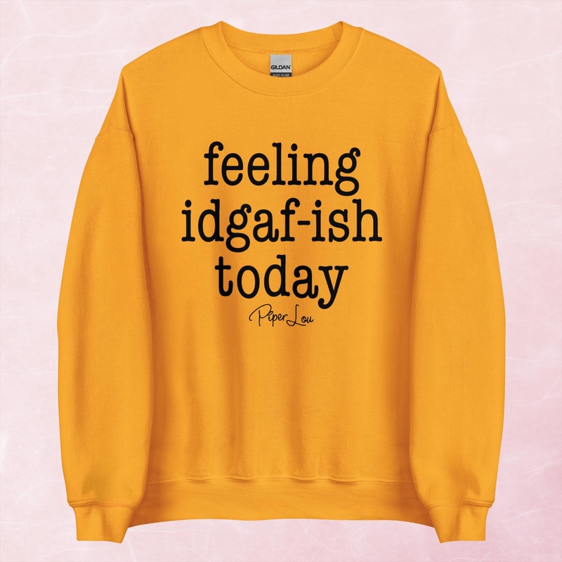 Feeling IDGAFish Today Graphic Crewneck Sweatshirt