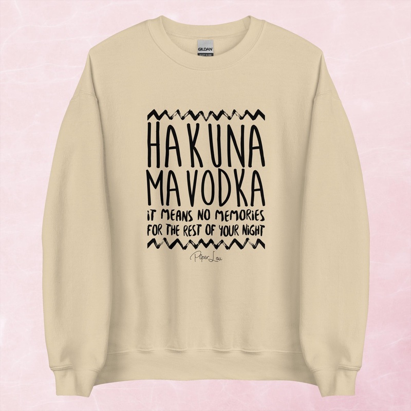 Hakuna Mavodka Graphic Crewneck Sweatshirt