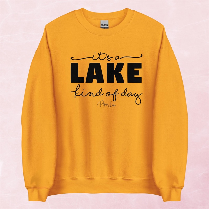 It’s A Lake Kind Of Day Graphic Crewneck Sweatshirt