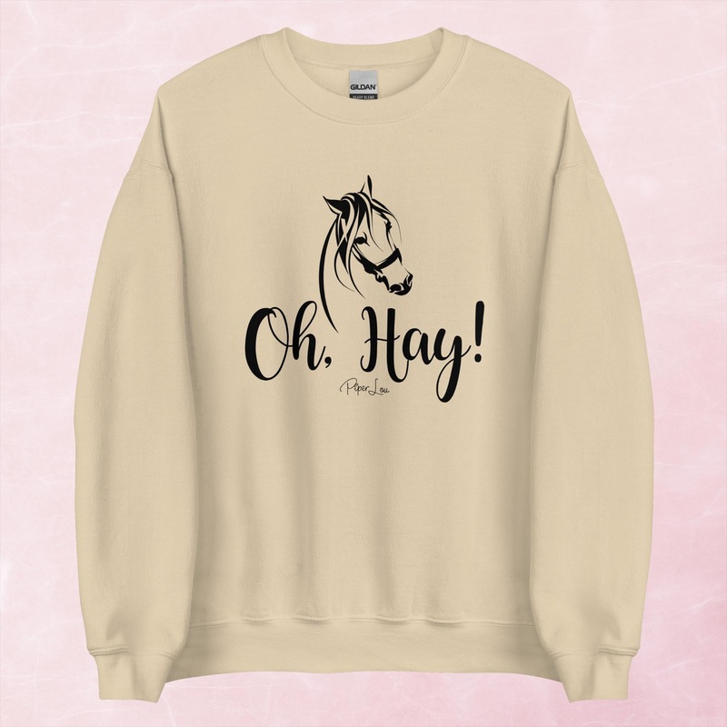 Oh Hay Graphic Crewneck Sweatshirt