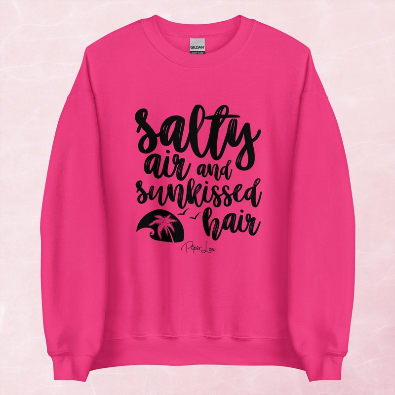 Salty Air Sunkissed Hair Graphic Crewneck Sweatshirt