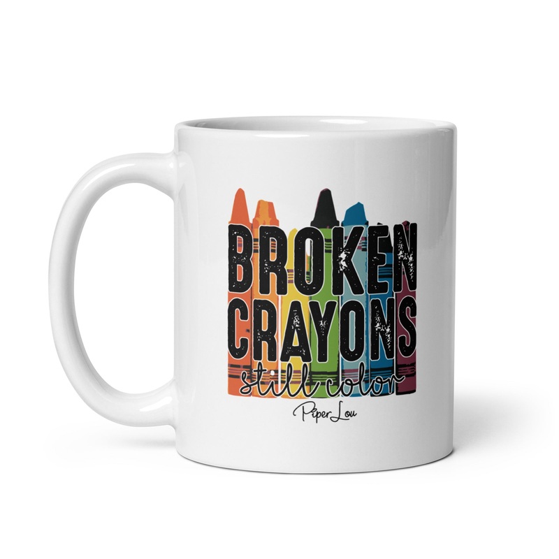 Broken Crayons Ceramic Coffee Mug