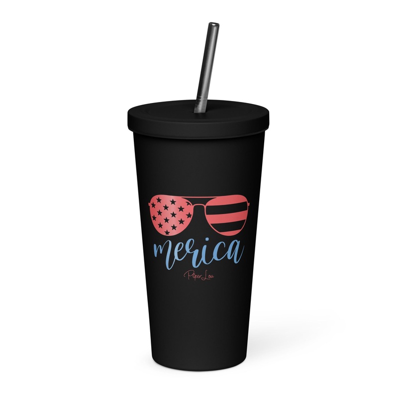 ‘Merica 20oz Burst Tumbler + Straw
