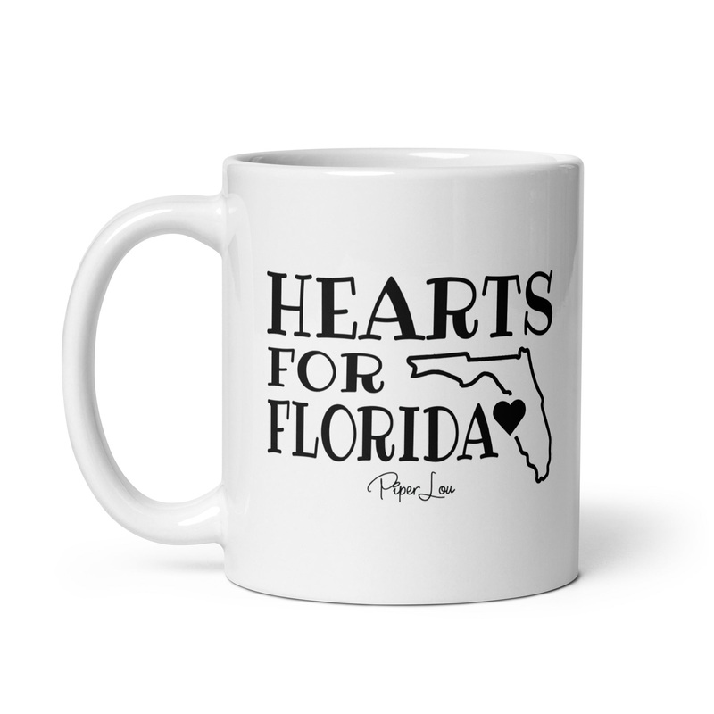 100% Donation | Hearts For Florida Ceramic Coffee Mug