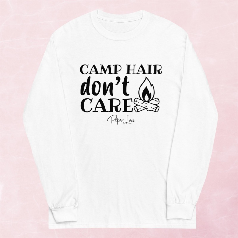 Camp Hair Don’t Care Graphic Long Sleeve Tee