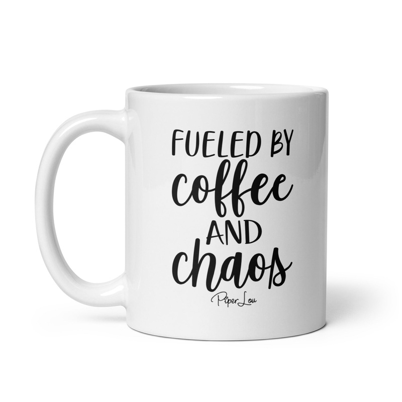 Fueled By Coffee & Chaos Ceramic Coffee Mug