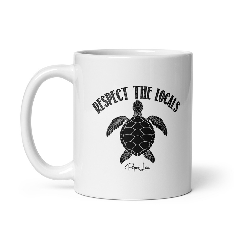 Respect The Locals Turtle Ceramic Coffee Mug