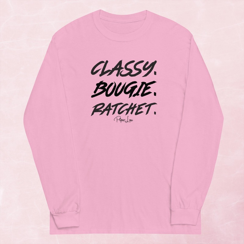 Classy Bougie Ratchet Graphic Long Sleeve Tee