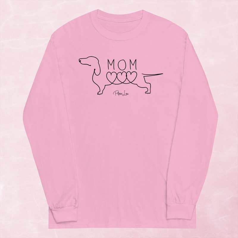 Dachshund Mom Graphic Long Sleeve Tee