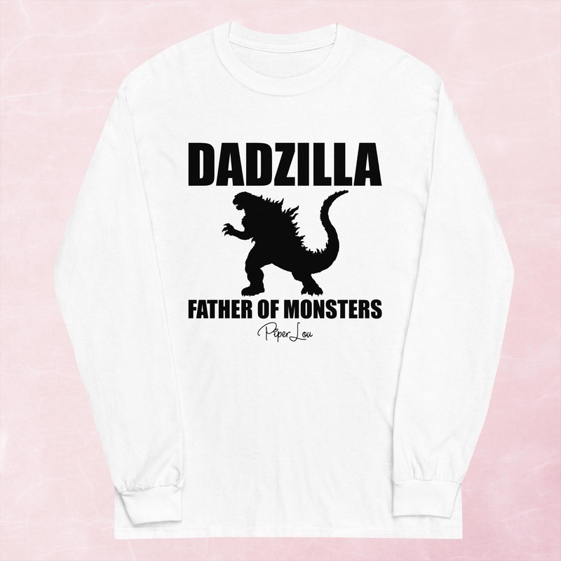 Dadzilla Father Of Monsters Men’s Apparel Graphic Long Sleeve Tee