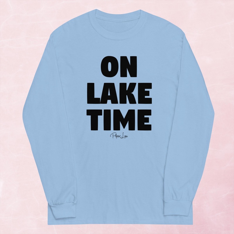On Lake Time Graphic Long Sleeve Tee