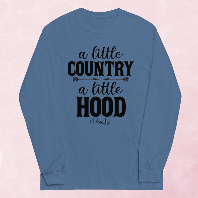 A Little Country A Little Hood Graphic Long Sleeve Tee