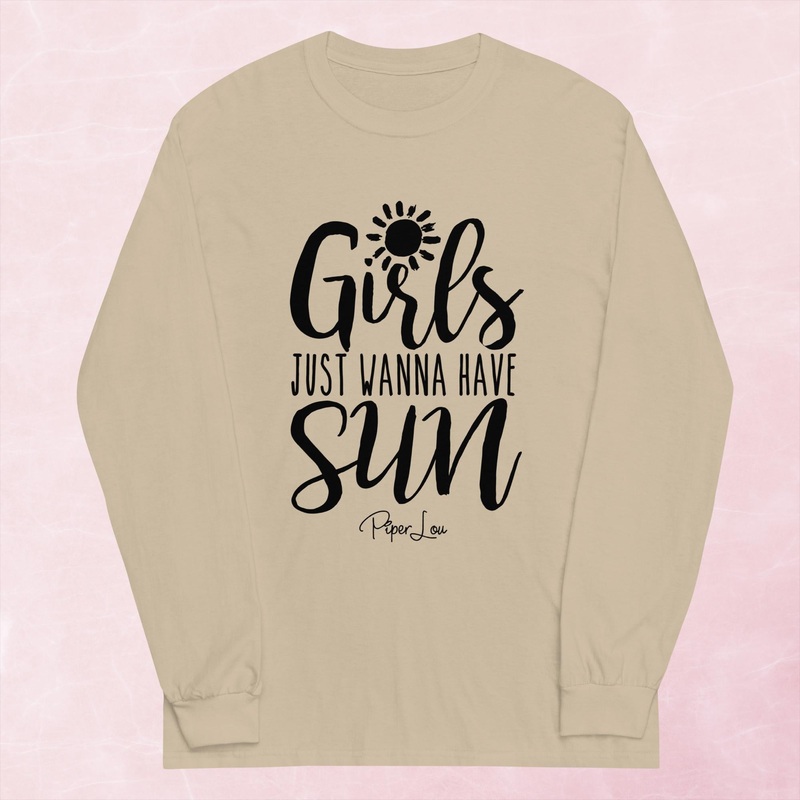 Girls Just Wanna Have Sun Graphic Long Sleeve Tee