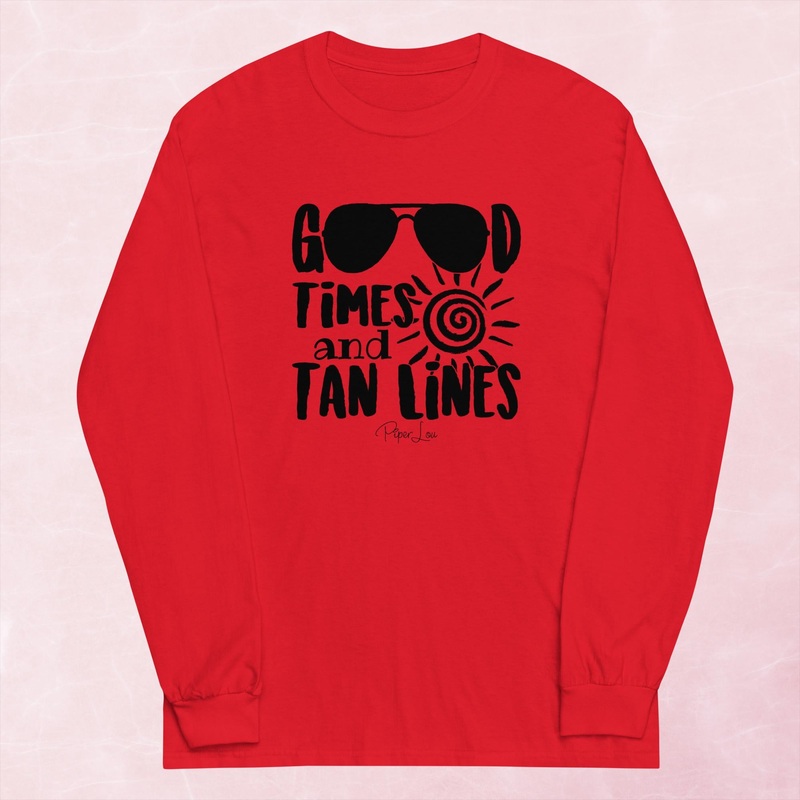 Good Times And Tan Lines Graphic Long Sleeve Tee