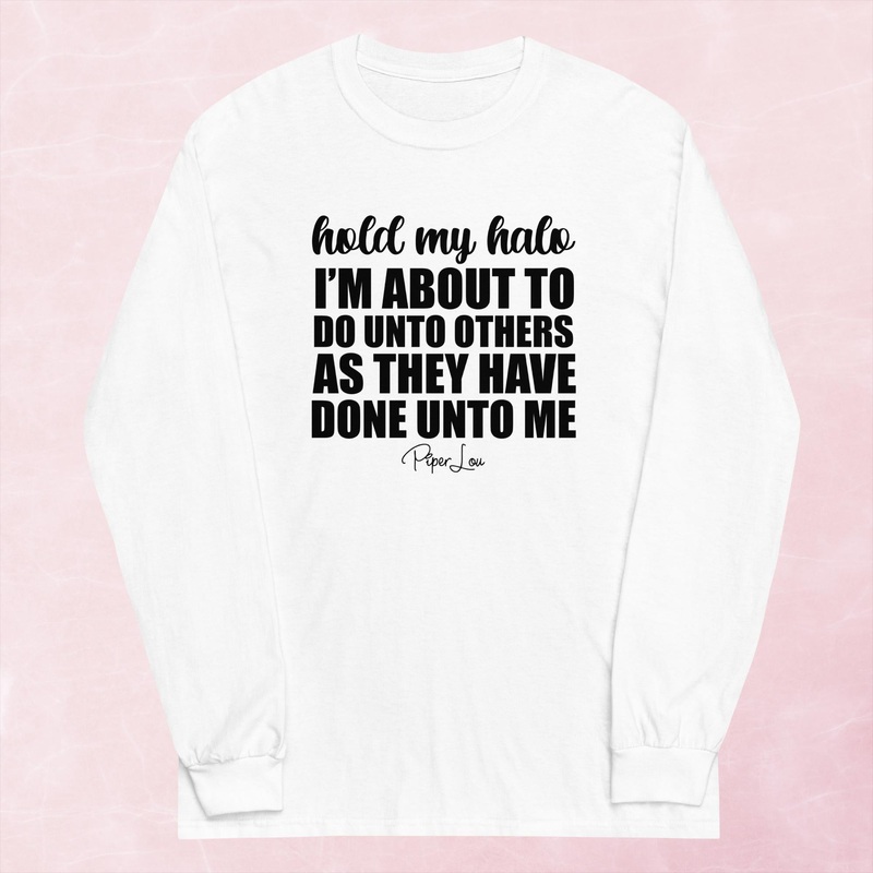 Hold My Halo Graphic Long Sleeve Tee