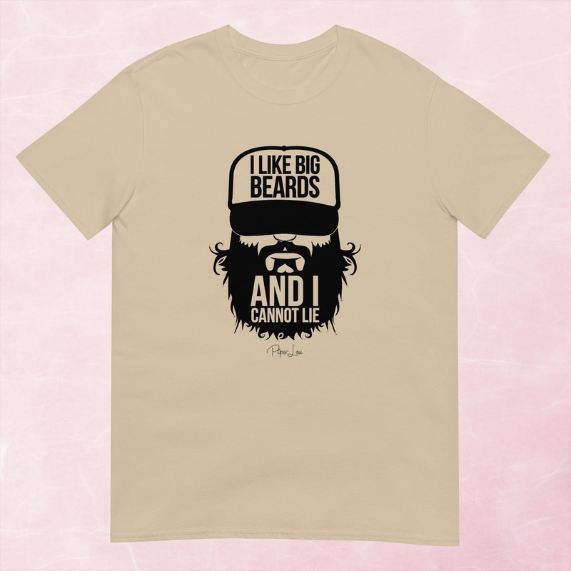 I Like Big Beards Graphic Tee|Heather Red|Tropical Blue|Sand|Light Blue|Sport Grey|Cornsilk|White|S|M|L|XL|2XL|3XL