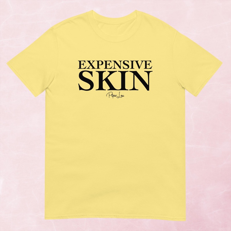 Expensive Skin Graphic Tee|Heather Red|Tropical Blue|Sand|Light Blue|Sport Grey|Cornsilk|White|S|M|L|XL|2XL|3XL