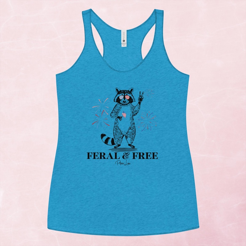 Feral & Free Graphic Tank Top|Vintage Turquoise|Purple Rush|Heather White|XS|S|M|L|XL